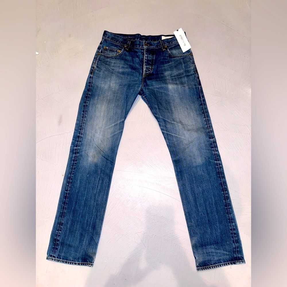 Rag & Bone Men's Denim Jeans RB 15X Slim Straight Button Fly 30x32